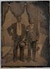 Tintype Depicting Two Young African American Men