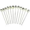 LOT OF STERLING SILVER COCKTAIL STIRRERS, 12 PCS