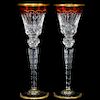 (2) TWO ST. LOUIS GLASS EXCELLENCE GOBLETS