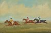William Rowland, (British, 20th Century), Two Works Steeplechase Racing