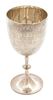 An English Silver Stemmed Trophy Cup, London, England, 1824, engraved Burley Lodge Horse Show