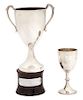 Two Silver Polo Trophy Cups, , one by Walker & Hall, Sheffield 1898, inscribed The Hurlingham Club/Ladies Polo Match/1924...,