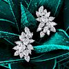 Tiffany & Co. Platinum Diamond Cluster Earrings