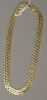 14K gold woven necklace, lg. 14 1/2in. with extra links, 25.8 grams.