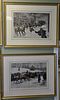 Set of seven Harper's Weekly colored lithographs, all matted and framed, ss 14 3/4" x 21" 
Provenance: Property from the Cred