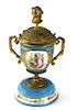 FRENCH SERVES URN, BRONZE MOUNTED