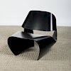 BRODIE NEILL EBONIZED BENT PLYWOOD 'COWRIE' CHAIR, MADE IN RATIO