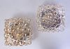 PAIR OF HELENA TYNELL CHAMPAGNE 'BUBBLE GLASS' SCONCES