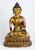 Large Chinese bronze Buddha
