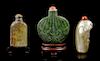 * A Group of Six Snuff Bottles, Height of tallest 2 3/4 inches.