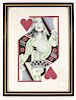 Queen of Hearts Nude Art Print, Signed