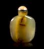 A Shadow Agate Snuff Bottle, Height 2 inches.