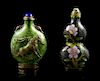 * A Group of Four Snuff Bottles, Height of second overall 3 9/16 inches.