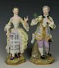 Meissen figurines A56 & A58 "Man & Lady"
