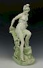 19C Royal Dux art nouveau figurine "Woman on Rock"