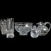 (5) FIVE PIECES SIGNED CYSTAL, BACCARAT, TIFFANY