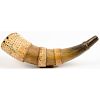 Engraved Powder Horn with Banded Engraving