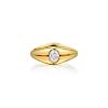 Mellerio 18K Gold Two-Sided Diamond and Sapphire Ring