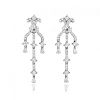 A Pair of 18K White Gold and Diamond Earrings
