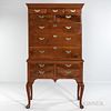Walnut High Chest of Drawers
