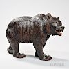 Carved and Polychrome-painted Bear