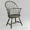 Green-painted Windsor Sack-back Chair