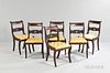 Set of Six Classical Carved Mahogany Chairs