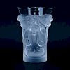 Lalique Crystal "Fantasia" Vase In Box