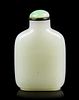 A White Jade Snuff Bottle, Height 2 9/16 inches.