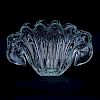 Large Vintage Art Glass Shell Centerpiece Bowl