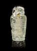 An Aquamarine Snuff Bottle, Height 1 7/8 inches.