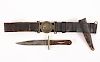 Confederate Bowie Knife w/ Leathers & Cast Buckle
