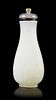 A White Hardstone Snuff Bottle, Height 2 1/2 inches.