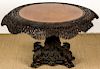 Antique Chinese Heavily Carved Round Table