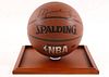 Michael Jordan Signed Spalding Basketball, in Case
