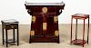 Estate Suite of 3 Asian/Chinese Furniture Items