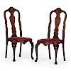 Dutch Marquetry Side Chairs