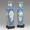 Chinese Square Vases