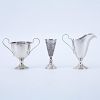 Schofield Sterling Silver Footed and Handled Creamer & Sugar along with Sterling Kiddush Cup
