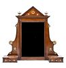 An Empire Style Mahogany and Ormolu-Mounted Dressing Table Mirror, Height 42 1/2 x width 46 inches.