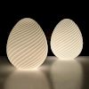 Pair of Vetri Murano Egg Lamps