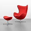 Arne Jacobsen EGG Chair & Ottoman