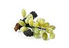 A Carved Hardstone Grape Cluster, Length 7 inches.