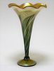 Lundberg Studio Pulled Feather Art Glass Vase