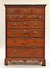 New England Chippendale Cherry Chest of Drawers