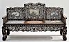 FINE Chinese Rosewood Mother of Pearl Inlaid Bench