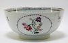 Chinese Export Porcelain Floral Decorated Bowl