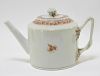 Chinese Sepia Export Porcelain Tea Leaf Teapot