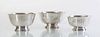 THREE AMERICAN SILVER REVERE BOWLS IN GRADUATED SIZES