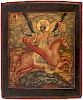 A RUSSIAN ICON OF THE ARCHANGEL MICHAEL, MOSCOW REGION, 19TH CENTURY